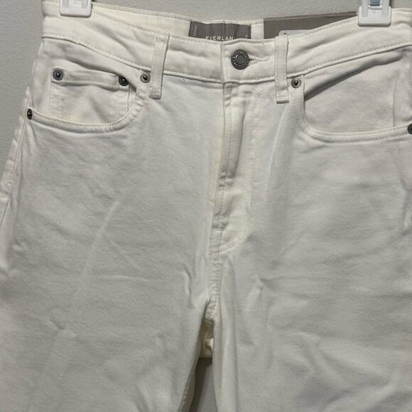 Everlane The High Rise Straight Jean in Bone White size 26 NWT New Ankle - Picture 3 of 9